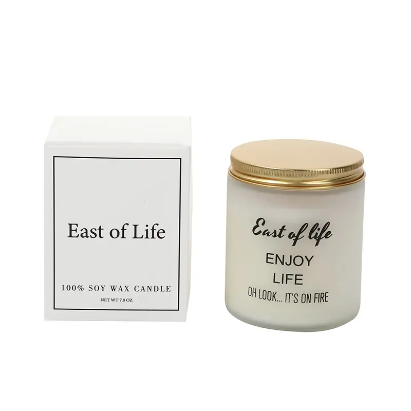 Wholesale Luxury Custom Natural funny Vanilla Scented Soy Candle Decorative Soy Jar Wax Aromatherapy Candle