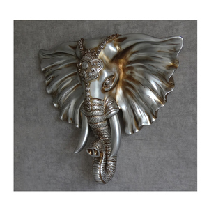 Scultura da Parete 3D a Forma di Testa di Elefante in Stile Nordico, Decorazione per Interni, Accessorio Fotografico - Product Image 1