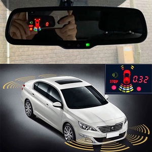 Capteurs de stationnement GreenYi avec moniteur à atténuation automatique du rétroviseur, capteurs de stationnement automatiques pour <span class=keywords><strong>voiture</strong></span>, détecteur de radar LED 4/8 - Product Image 2