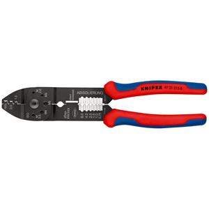 Knipex Industrial Grade Steel Crimping Pliers 97 21 215 B SB <b>Wire</b> <b>Stripper</b> and Cutter Tool for 10 AWG Electrical Work - Product Image 1