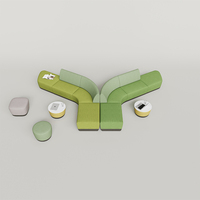 Juego de sofá modular moderno en forma de L, muebles de oficina para hotel, hogar, escuela, uso hospitalario