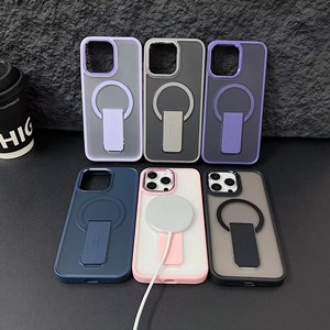 2024 nouveauté luxe béquille magnétique en gros étui de téléphone portable pour iPhone 16 15 14 13 <span class=keywords><strong>12</strong></span> pro max étui de téléphone - Product Image 1