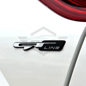 3D Métal Voiture Avant Grille Badge Arrière Tronc Autocollant GT Ligne <span class=keywords><strong>Logo</strong></span> Emblème pour KIA K3 K5 KX5 Sportage Rio pour <span class=keywords><strong>Peugeot</strong></span> GT RCZ <span class=keywords><strong>508</strong></span> - Product Image 5