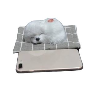 Köpek uyku yardım oyuncak kalp yendi köpek peluş dolması interaktif gerçekçi uyku solunum köpek oyuncak - Product Image 1