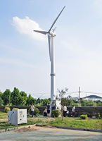 Éolienne horizontale de 10 kW pour la production d'énergie sur site isolé