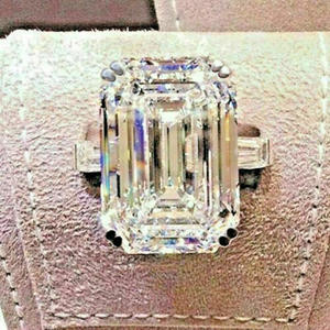 Anillo de Diamante Corte Esmeralda T0331, Joyería Clásica Natural para Mujer, 1 Quilate - Product Image 6