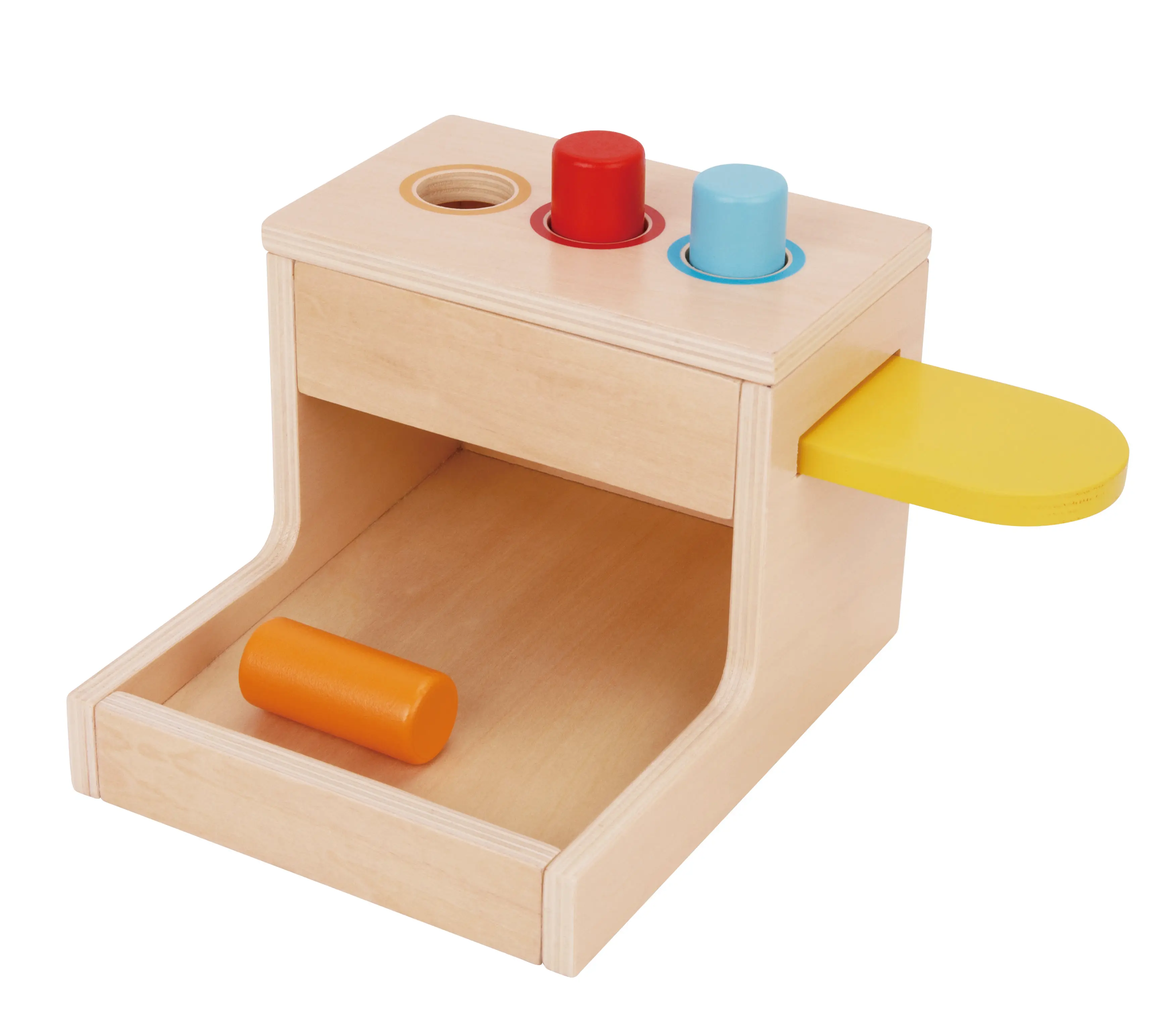 Kit de juego de madera Montessori Toy - Object Permanence Box ID Edad 1, 2, 3 años, Girl Boy Gift para bebé 6-12 meses