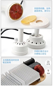 500A bán tự động sữa chai cảm ứng điện từ niêm phong cầm tay nhựa nắp chai nhôm lá mỏng niêm phong máy - Product Image 6