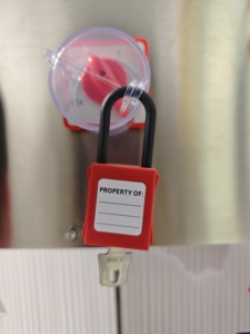 Histay Cadenas de sécurité en plastique durable de 38mm avec manille en acier Clé antivol Manière de déverrouillage - Product Image 4