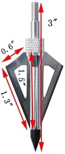 Pg1archery 12 Gói 3 Cố Định Lưỡi Bắn Cung Săn Bắn <span class=keywords><strong>Broadheads</strong></span> Hạt 100 Với Trường Hợp Mũi Tên Đầu Vít Trong Lời Khuyên Nỏ Bạc - Product Image 3