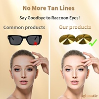 Lunettes de lit de bronzage transparentes jetables-Livrées avec une boîte en plastique pour que vous puissiez stocker et transporter plus facilement.