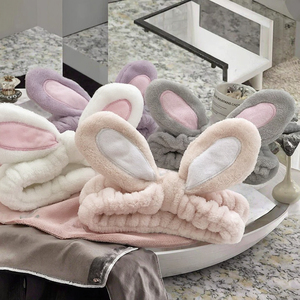 Tiyork Cute Sweet Rabbit Animal Hair Unisex Diademas ajustables para el cabello para maquillaje y lavado de cara - Product Image 3