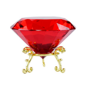 ที่นิยมทับทิมแก้วเพชรสีแดงพลอยคริสตัลเพชรทับกระดาษสำหรับของขวัญวันครบรอบแต่งงาน - Product Image 5