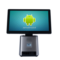 POS-система Android/Windows с термопринтером 58/80 мм, емкостным сенсорным экраном (одно/два экрана), разрешением 1920x1080, гарантия 1 год