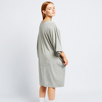 Chemise de nuit courte rafraîchissante pour femme Beefey, surdimensionnée, imprimée sur mesure, en lyocell, pour l'été, taille unique