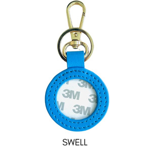 Creative DIY Embroidered PU <b>Leather</b> <b>Keychain</b> with Adhesive Backing, Suitable for Hand-Painted Embroidery Canvas Key Pendant - Product Image 4
