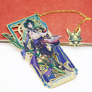 Caldo di vendita animale 3D metallo segnalibri con catena unico gioco di articoli di cancelleria regalo segnalibro dorato forato per gli amanti del libro - Product Image 5