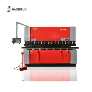Máquina dobladora de frenos de prensa hidráulica CNC HANSITUO de bajo precio 110T-3200 con Delem DA66T y CE