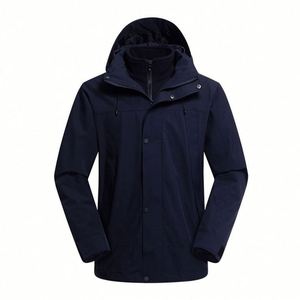Chaqueta de Esquí de Montaña 3 en 1 Impermeable para Hombre, con Forro Polar, Cortavientos, con Capucha, para Otoño e Invierno - Product Image 5