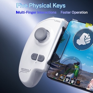 ABS عجلة سباق لاسلكية متنقلة <span class=keywords><strong>Android</strong></span> & IOS <span class=keywords><strong>Joystick</strong></span> متوافقة مع وحدة تحكم ألعاب الكمبيوتر والهواتف المحمولة - Product Image 5
