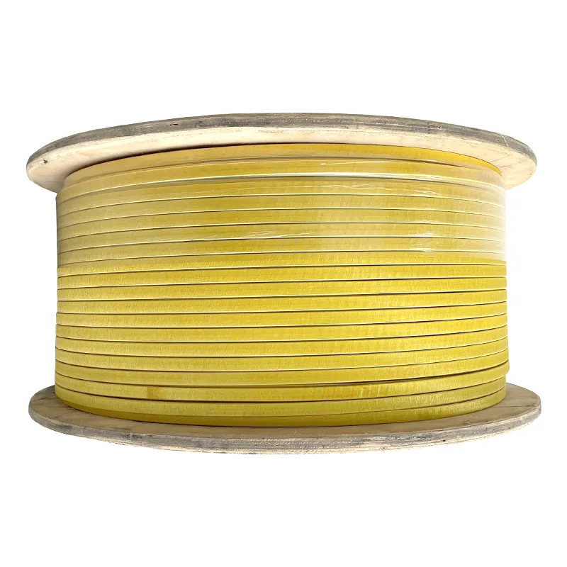 Safe Cable Double glass filament film coated aluminum flat wire with a temperature index of 155 G-A-01 SBEMLB/155