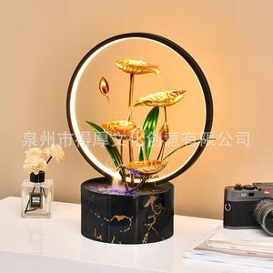 Fuente de Agua de Escritorio de Metal, 39 cm de Altura, Decoración Creativa para el Hogar y la Oficina, Regalo Ecológico - Product Image 3