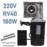 Motorreductor de tornillo sin fin PLC AC 220V RV40 180W 1350rpm con controlador al por mayor