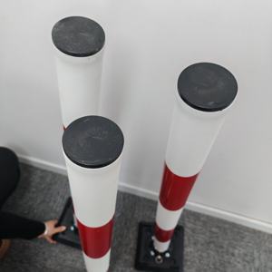 Bolardos de Tráfico Reflectantes Flexibles de 1 m para Seguridad Vial 2026, Base Flexible, Rojo y Blanco, 1000 mm - Product Image 6