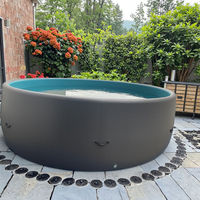 5*1,5m Aufblasbarer Umweltfreundlicher Swimmingpool für Zuhause und Draußen Faltbar Beweglich Dickes PVC Kinderfreundlich