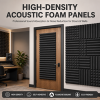 Panneaux acoustiques en mousse pyramidale 3D, panneaux d'isolation phonique en polyuréthane, kit de traitement acoustique pour les salles, installations de loisirs, modernes, NRC