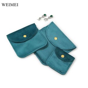 Pochette à bijoux en velours WEIMEI Boucle d'oreille en or Emballage de bracelet Logo personnalisable - Product Image 4