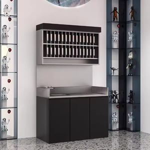 Estante de exhibición colgante para tintes de barbería, mueble de almacenamiento integrado de acero inoxidable para tintes de peluquería - Product Image 6