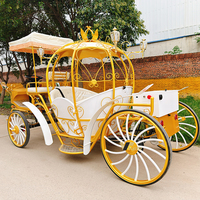 Charrette électrique à 4 roues sans chevaux pour mariages et événements touristiques