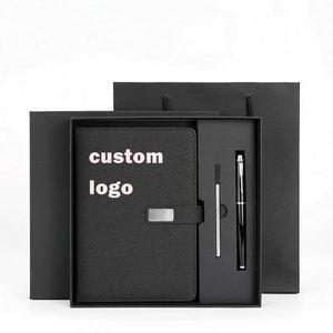 Juego de Cuadernos de Cuero A5 Personalizados de Lujo para Regalos Empresariales - Product Image 1