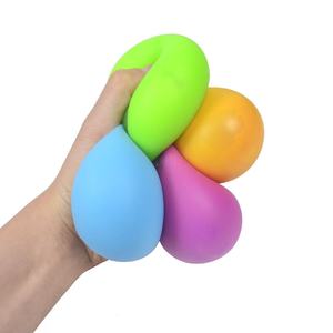 6CM Novelty TPR Colorful Flour <b>Squishy</b> Squeeze Ball Toys for Stress Relief Hands-on Skill Development for Kids - Product Image 2