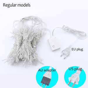 Rèm Cổ Tích đèn 3M chiều rộng x 3m Chiều cao thác nước Vòng Hoa chuỗi đèn trang trí vườn đám cưới bên chiếu sáng - Product Image 4