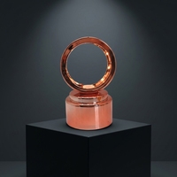 Vente directe d'usine de base de lampe rotative 3D, veilleuse lumineuse, boîte à musique LED, cadeau créatif, vente en gros disponible