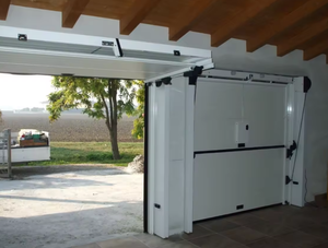 Prezzo di fabbrica pieghevole porta Garage senza cingoli sezionale automatizzata <span class=keywords><strong>porte</strong></span> del Garage in testa isolato porta del Garage - Product Image 3