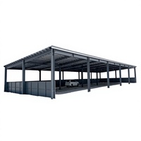 Structure en acier préfabriquée robuste à longue portée pour entrepôt, appartement, garage, abri, parc – Conception personnalisée