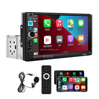 Lecteur MP5 pour voiture, écran tactile, lien miroir tableau de bord, GPS, FM, BT avec Android Auto, CarPlay, stéréo HD, caméra de recul, garantie 1 an