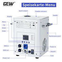 Machine à étincelles froides sans fil 750W, machine à étincelles froides DMX sans fil, machine à étincelles blanches pour mariage, scène, fête, club