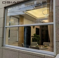 Ventana Corredera Vertical de Aluminio, Silenciosa, Insonorizada, Resistente al Viento, con Sistema de Polea y Contrapeso, para Cocina y Sala de Estar