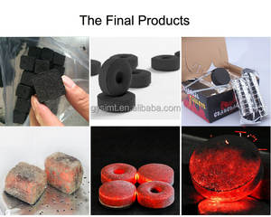 Original Fabrik Papier Erdnuss schale Stroh Briketts Shisha Holzkohle und Kohle Maschine zum Verkauf Sägemehl Brikett Maschine - Product Image 5