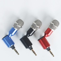 Microphone USB TRS/TRRS Mini Jack 3,5 mm à coque métallique, à condensateur, pliable pour téléphone portable, carte son et ordinateur portable