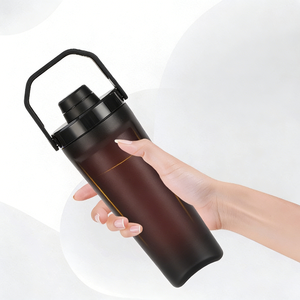 20oz Stainless Steel Vacuum Insulated Shaker <b>Water</b> <b>Bottle</b> Tumbler <b>with</b> <b>Handle</b> Lid Leak-Proof Eco-Friendly for Hot/Cold Drinks - Product Image 3