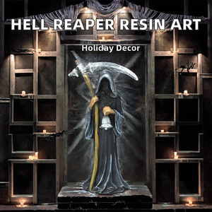Regalos Festivos, Adorno de Resina de la Parca, Estatua de la Santa Muerte, Esculturas de Santa Muerte, Modelo Pintado a Mano, Moldes Artísticos de Resina - Product Image 2