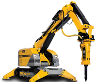 Çin 2.05 Ton D170 Elektrikli Uzaktan Kumandalı Yıkım Robotu 24KW Aparatlı