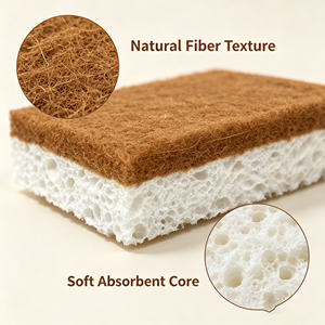 Esponjas de Cocina Ecológicas de Sisal Natural y Celulosa, Absorbentes, de Doble Cara, No Rayan, para Platos, Ollas y Sartenes - Product Image 3