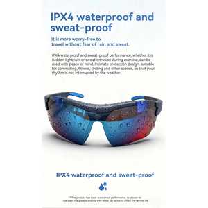 Gafas de Ciclismo Inteligentes HY03 para Atletas Profesionales, Entrenamiento Deportivo al Aire Libre, Protección Solar IPX4, Gafas de Motociclismo con IA - Product Image 4