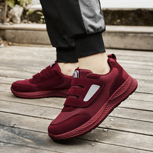 Chaussures de marche pour hommes et femmes, bout rond, tige en maille respirante, semelle extérieure en caoutchouc, couleur unie, textile, légères et confortables, printemps - Product Image 2